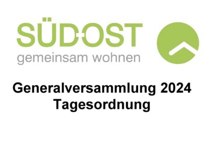 Generalversammlung Tagesordnung 2024